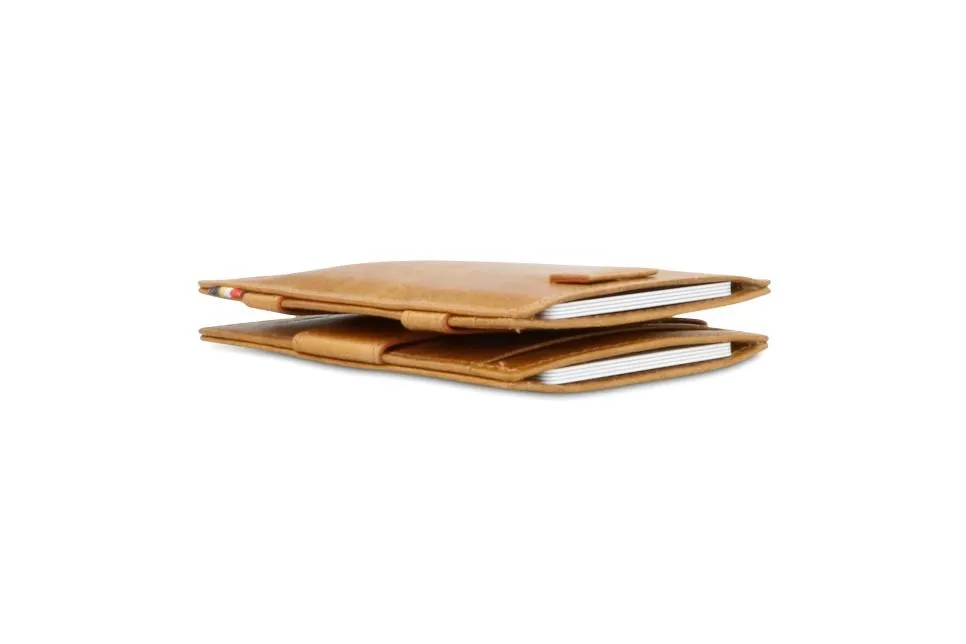 Garzini RFID Leather Magic Wallet Card Sleeves Brushed
