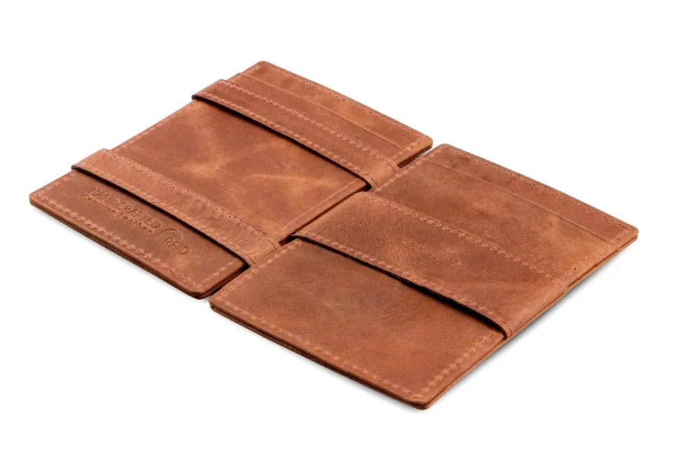 Garzini RFID Leather Magic Wallet Card Sleeves Brushed