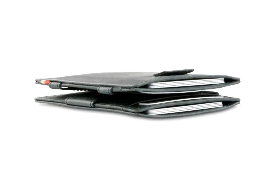 Garzini RFID Leather Magic Wallet Card Sleeves Brushed
