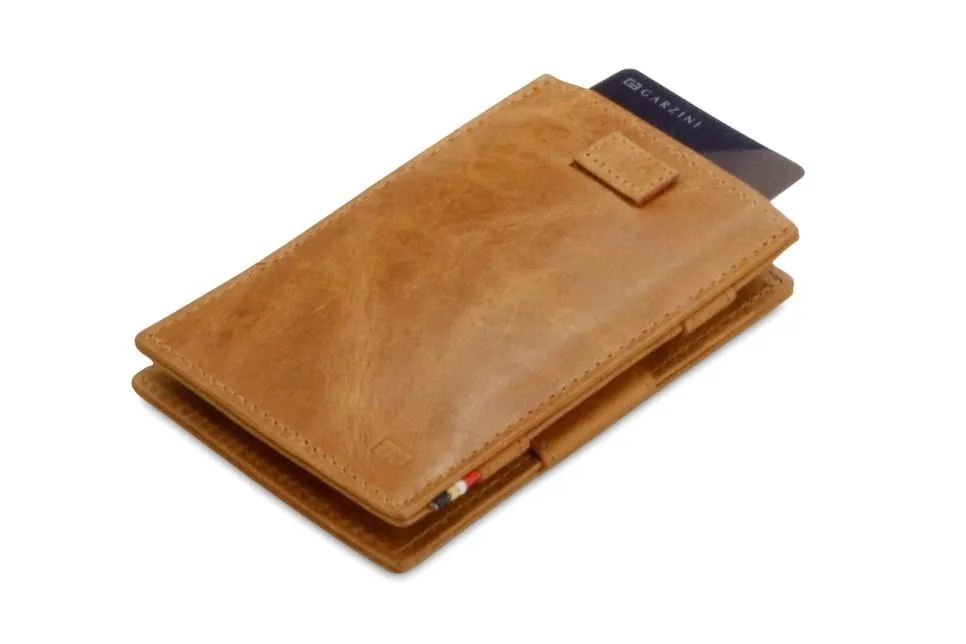 Garzini RFID Leather Magic Wallet Card Sleeves Brushed
