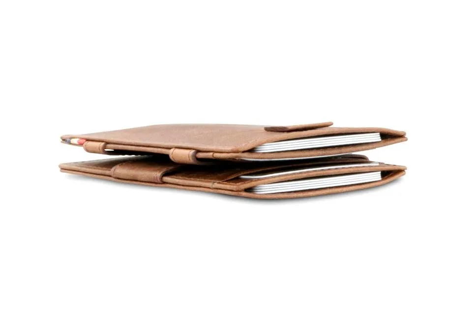 Garzini RFID Leather Magic Wallet Card Sleeves Brushed