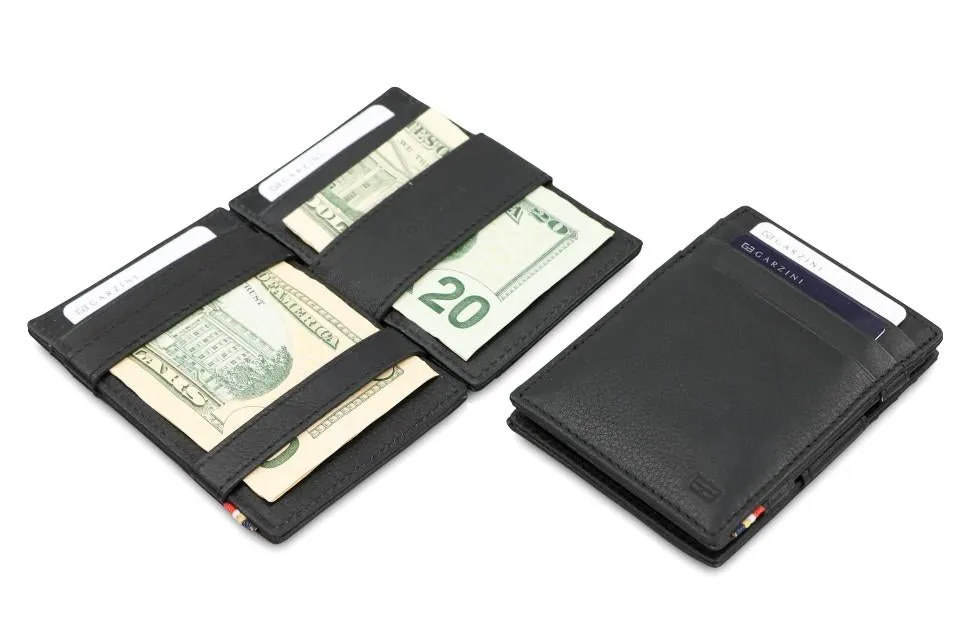 Garzini RFID Leather Magic Wallet ID Window Nappa
