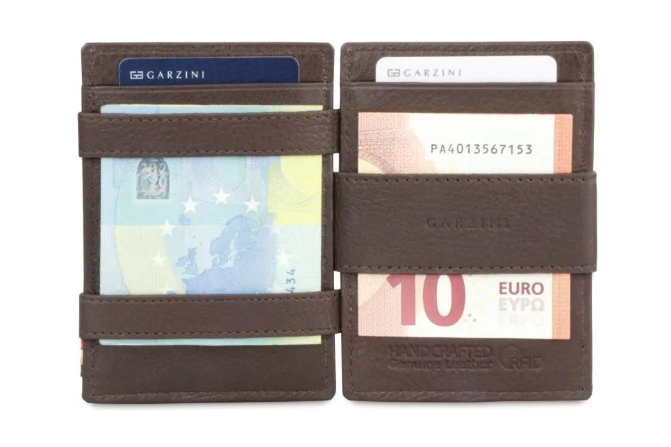 Garzini RFID Leather Magic Wallet ID Window Nappa