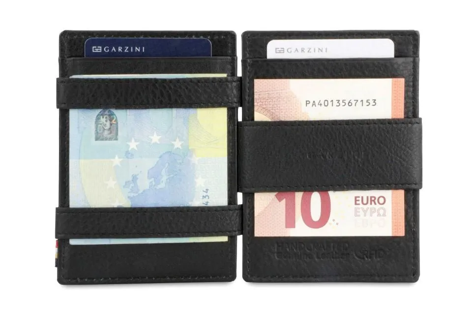 Garzini RFID Leather Magic Wallet ID Window Nappa