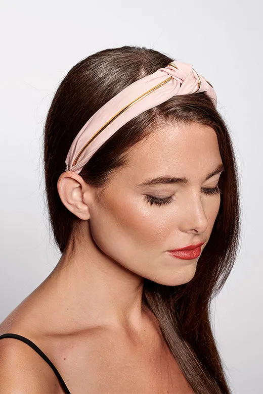 Gilded Band Knotted Fabric Headband