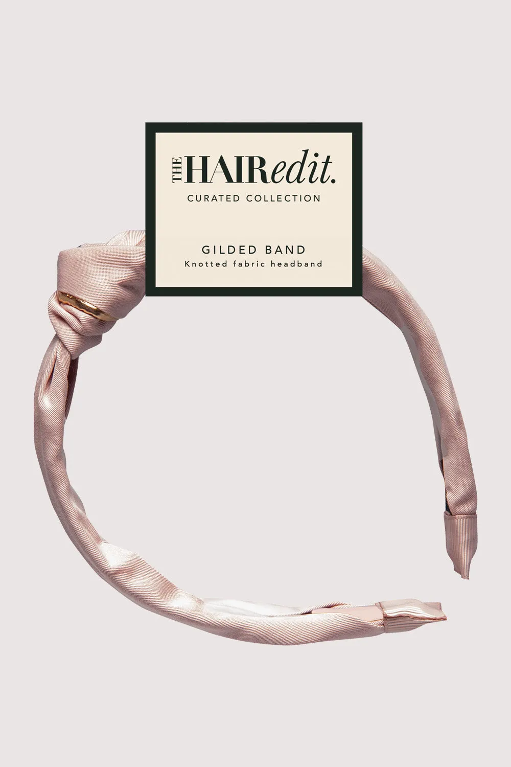 Gilded Band Knotted Fabric Headband