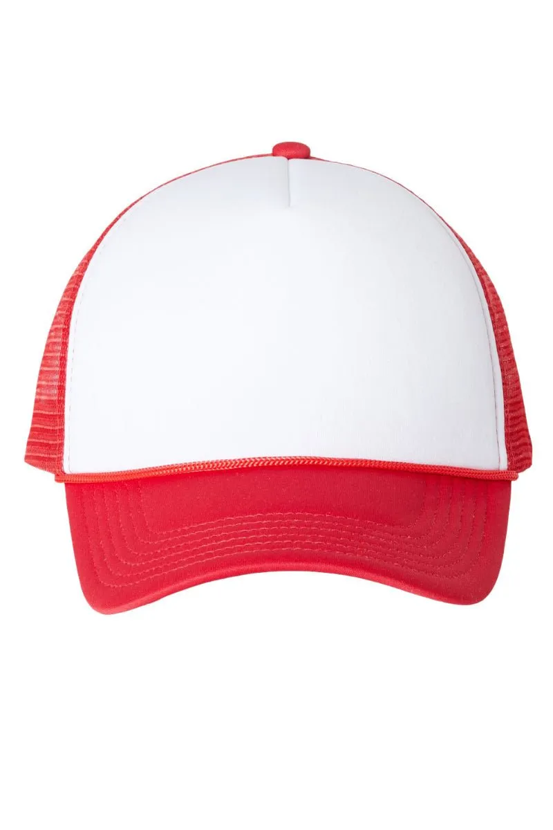 Glitzy Crawfish Coquette Bow Foam Mesh Back Trucker Cap