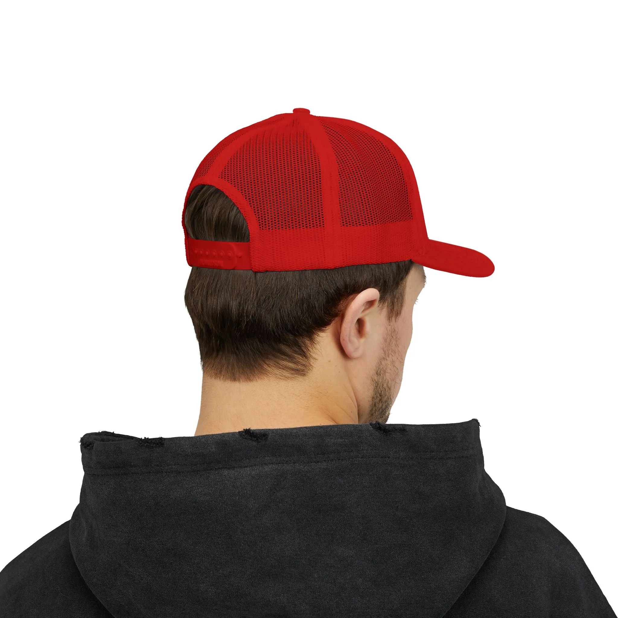 Golf Black Embroidered Trucker Hat