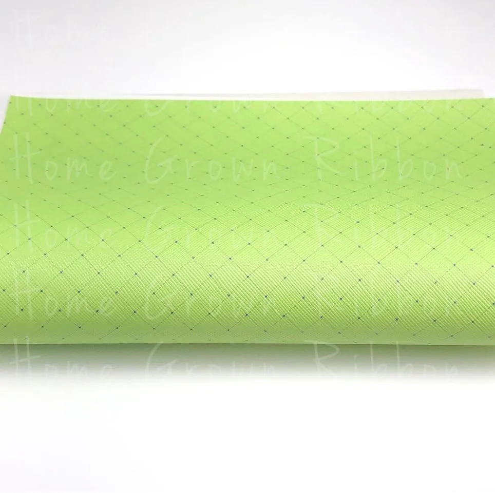 Green Coordiante Faux Leather Sheet USDR