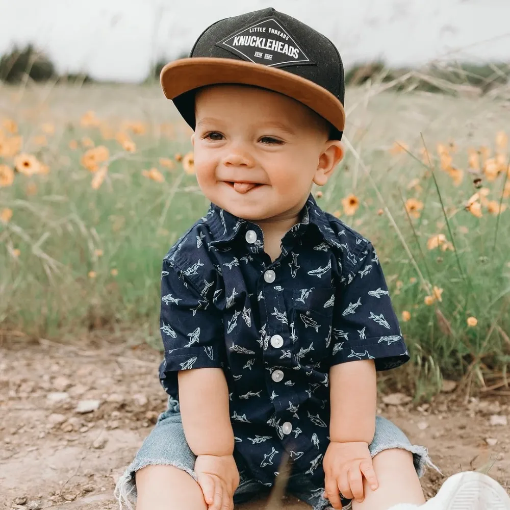 Hat for Infant | Eli Newborn Snapback Hats