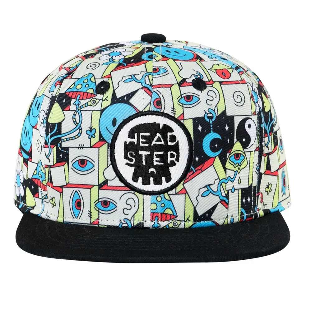 Headster Kids Block Party Black Snapback Cap
