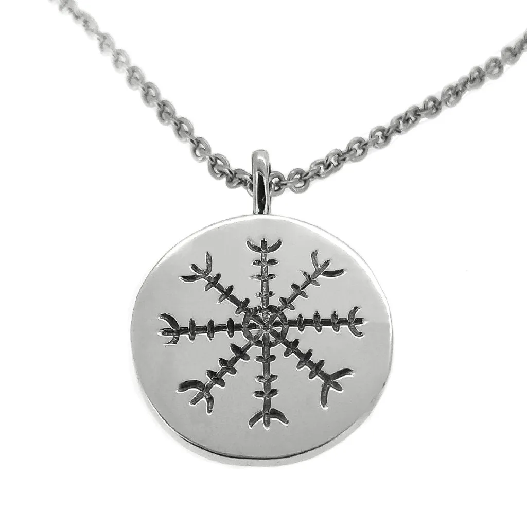 Helm of Awe - Silver Necklace by Bolli Ófeigsson