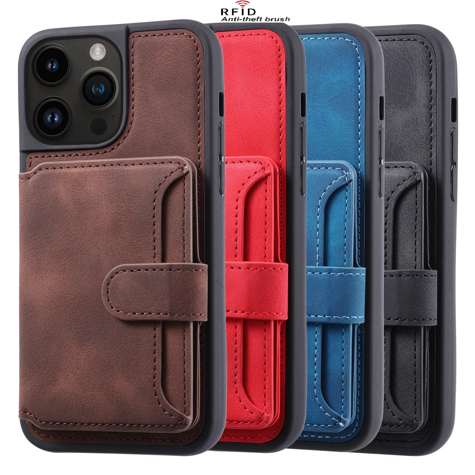 INSTOCK- Leather case RFID card holder magnetic holder protective