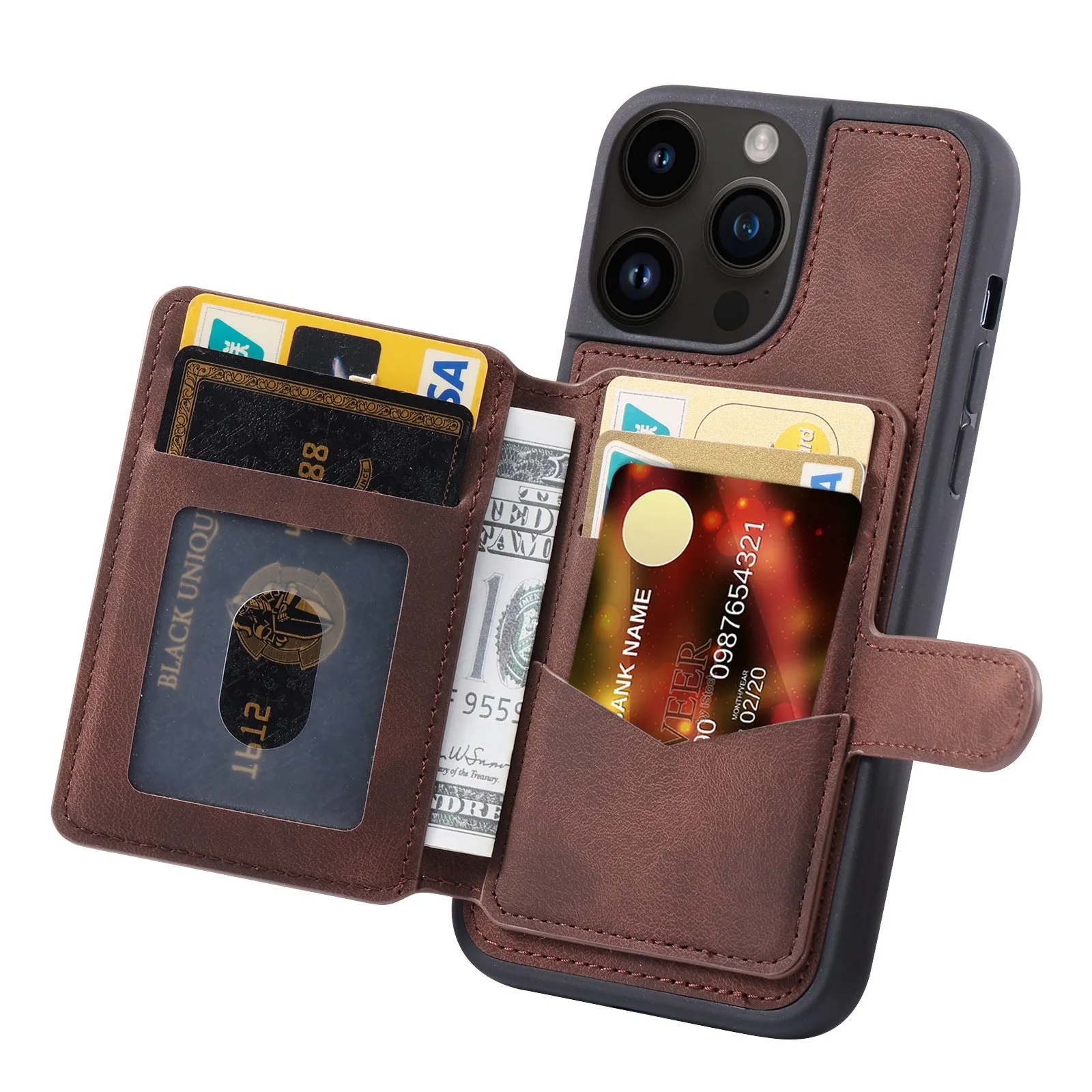 INSTOCK- Leather case RFID card holder magnetic holder protective