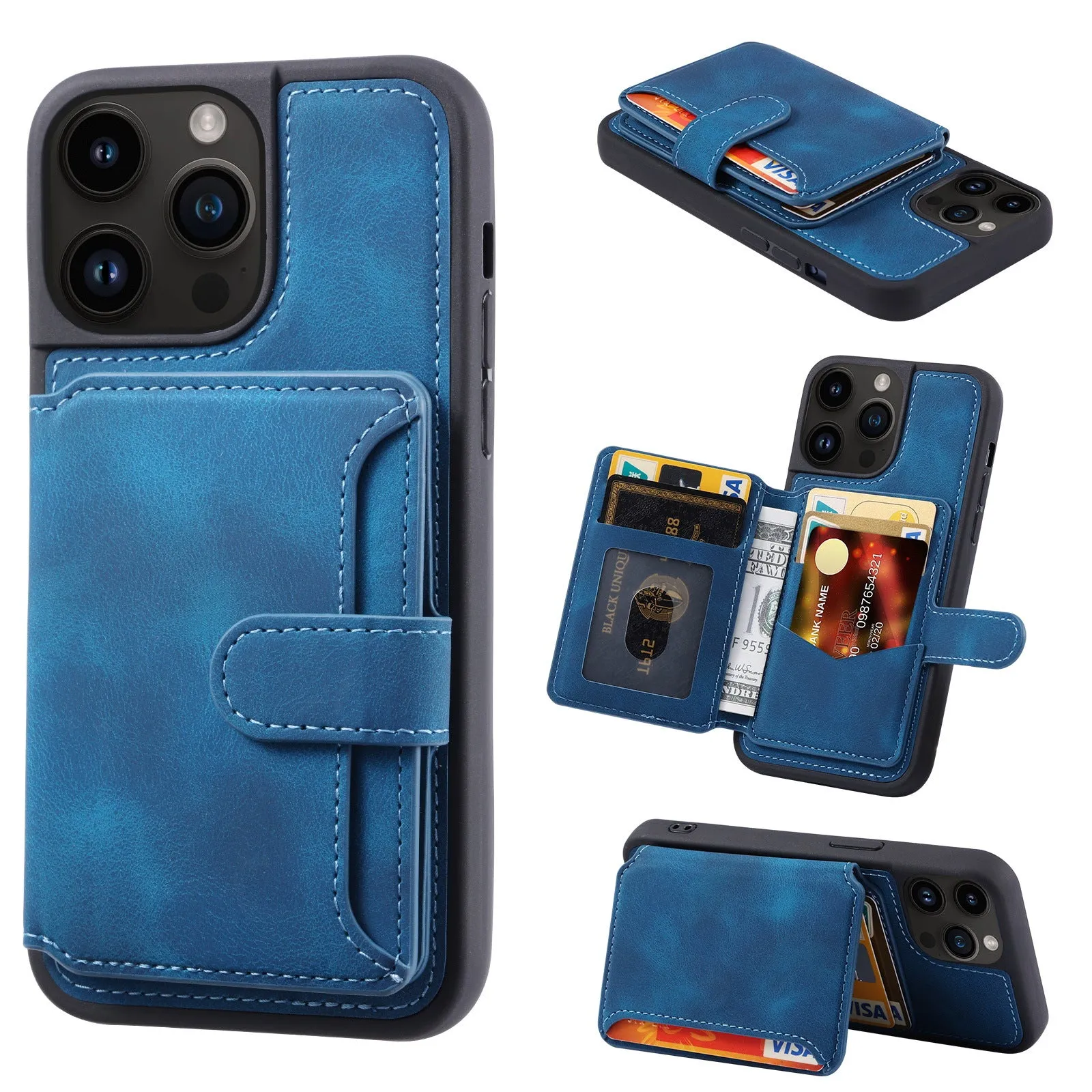INSTOCK- Leather case RFID card holder magnetic holder protective