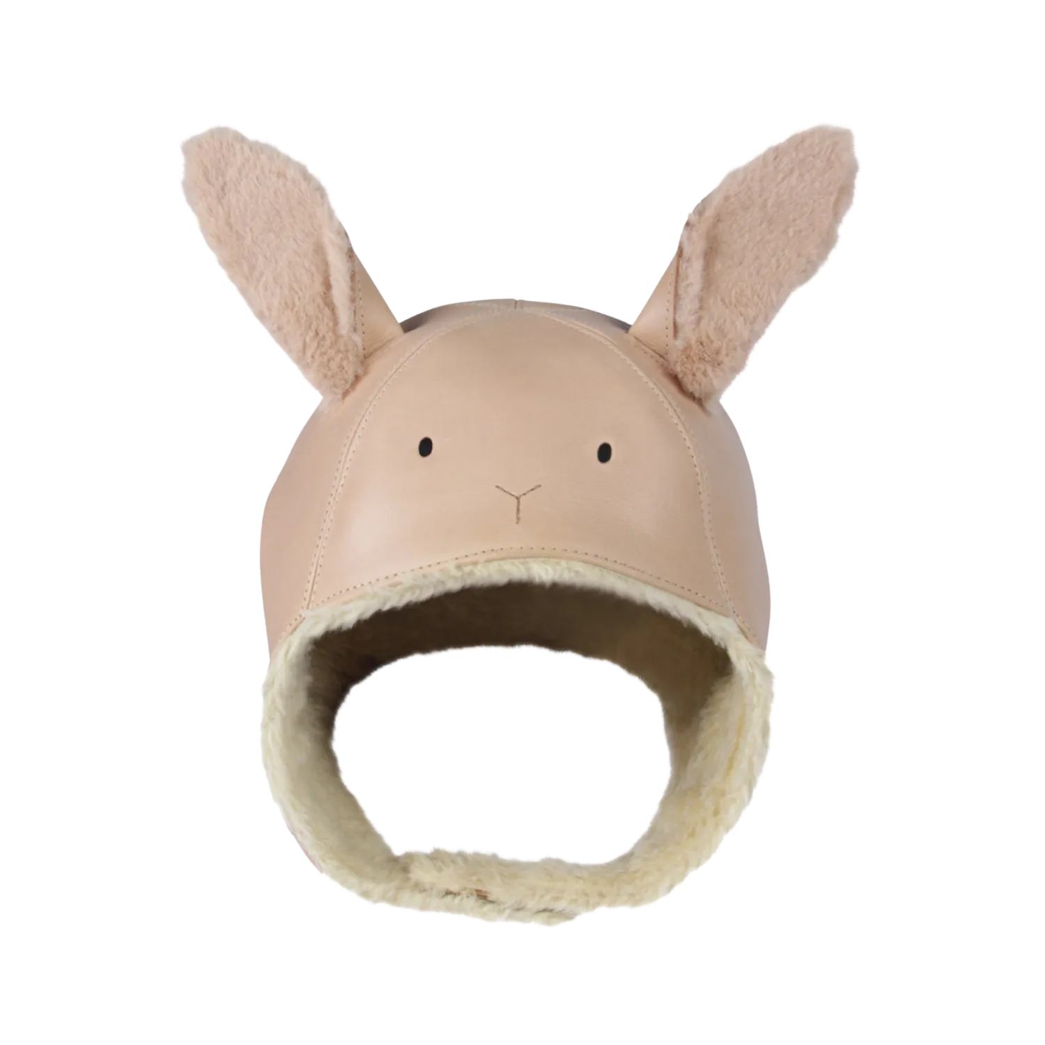 Kapi Exclusive Hat | Fluffy Bunny | Light Rust Leather