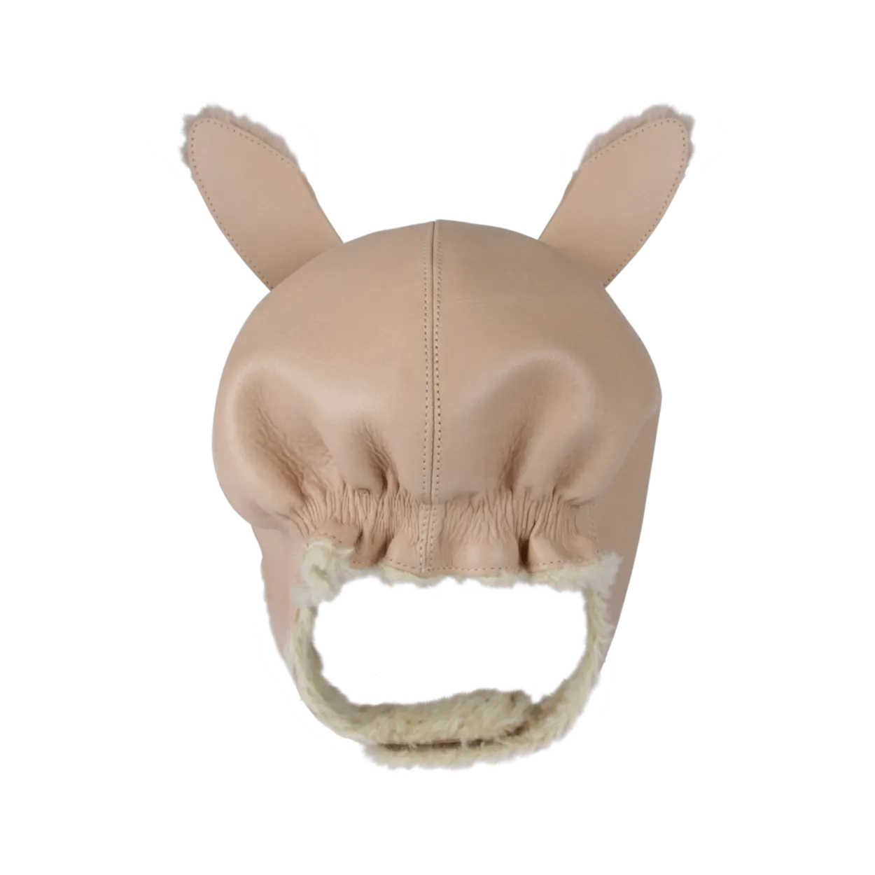 Kapi Exclusive Hat | Fluffy Bunny | Light Rust Leather