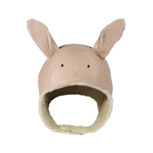 Kapi Exclusive Hat | Fluffy Bunny | Light Rust Leather