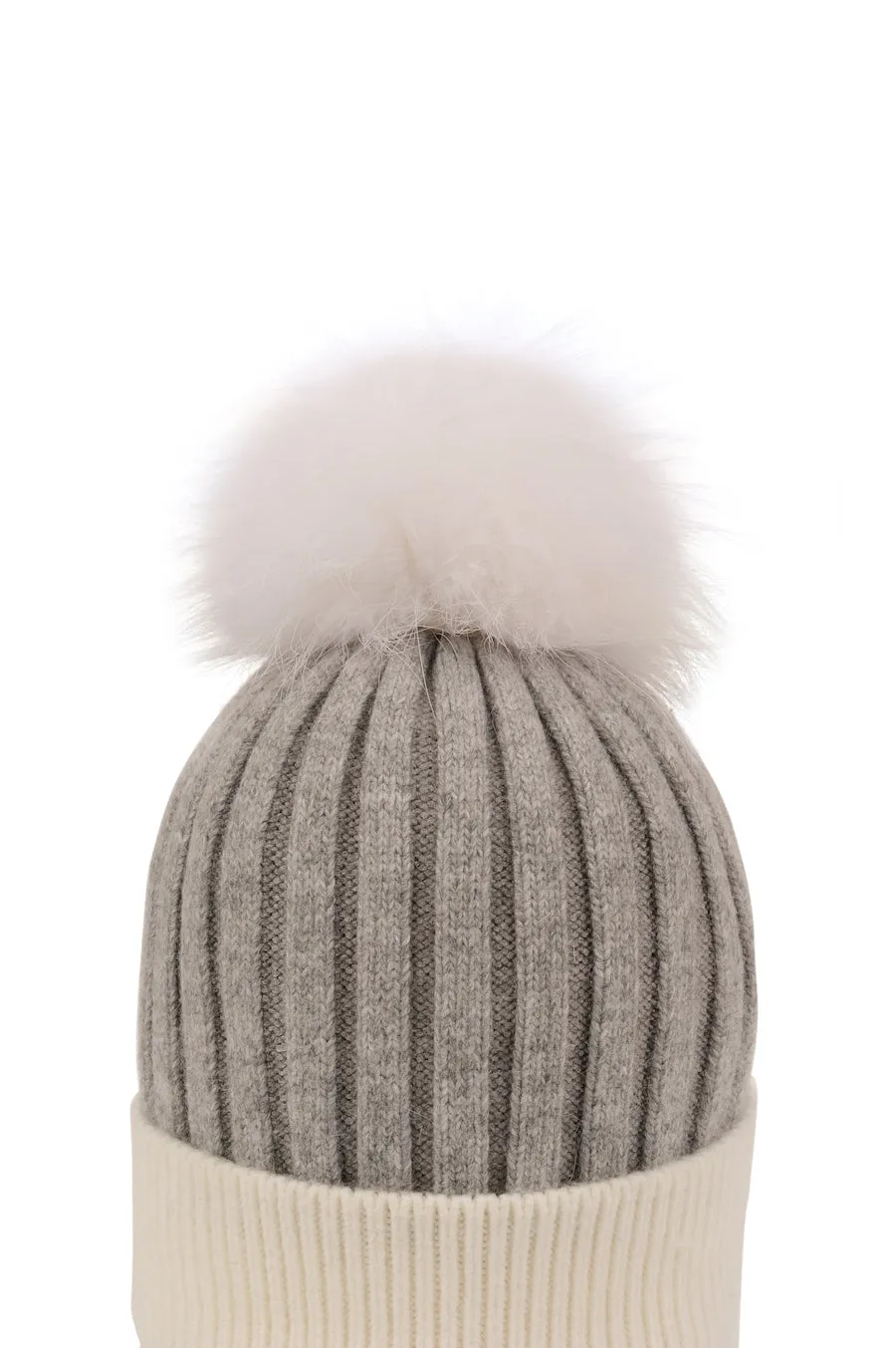 Knit Pom Pom Hat