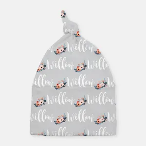 Knotted Beanie - Willow Floral