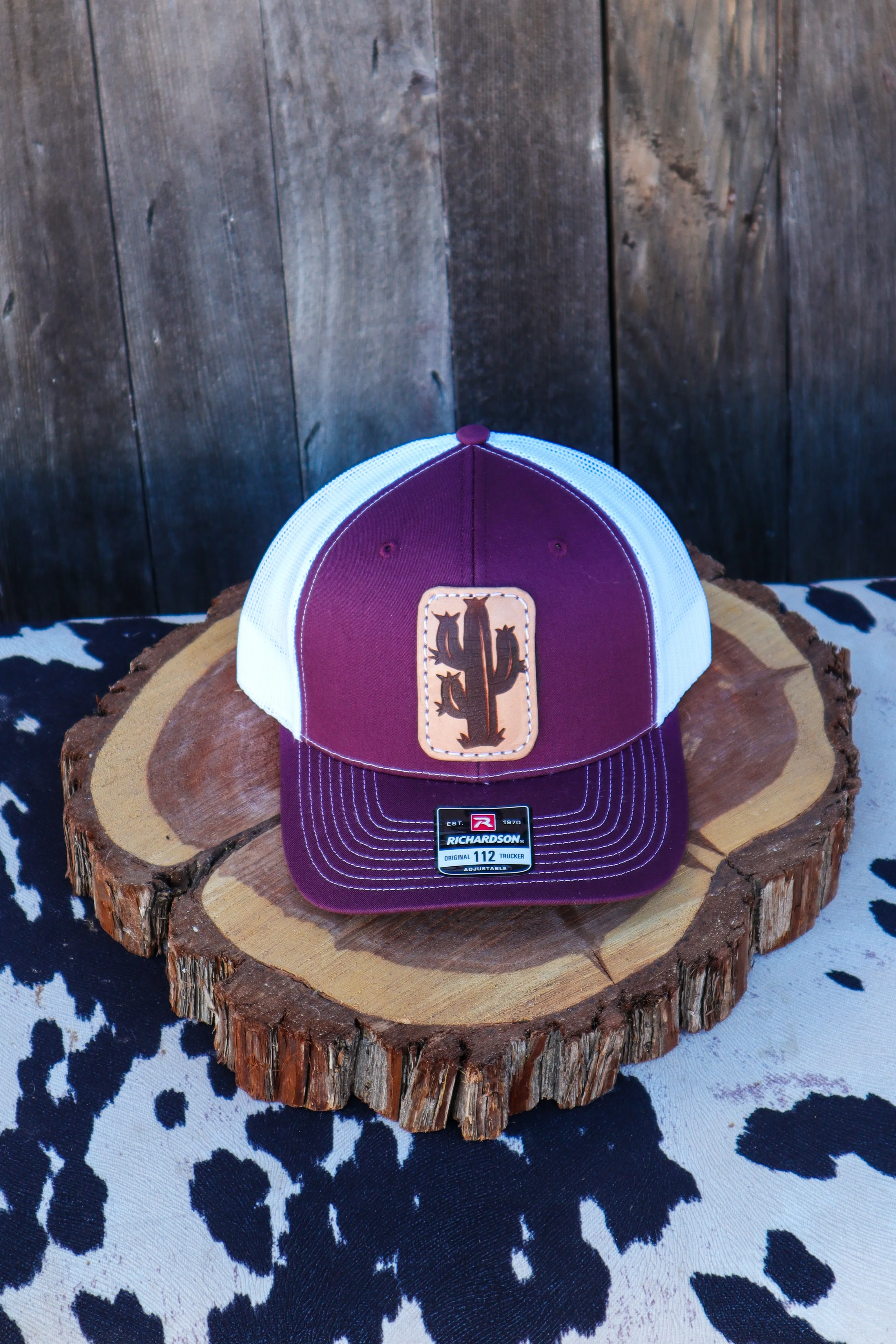 Leather Patched Richardson Caps