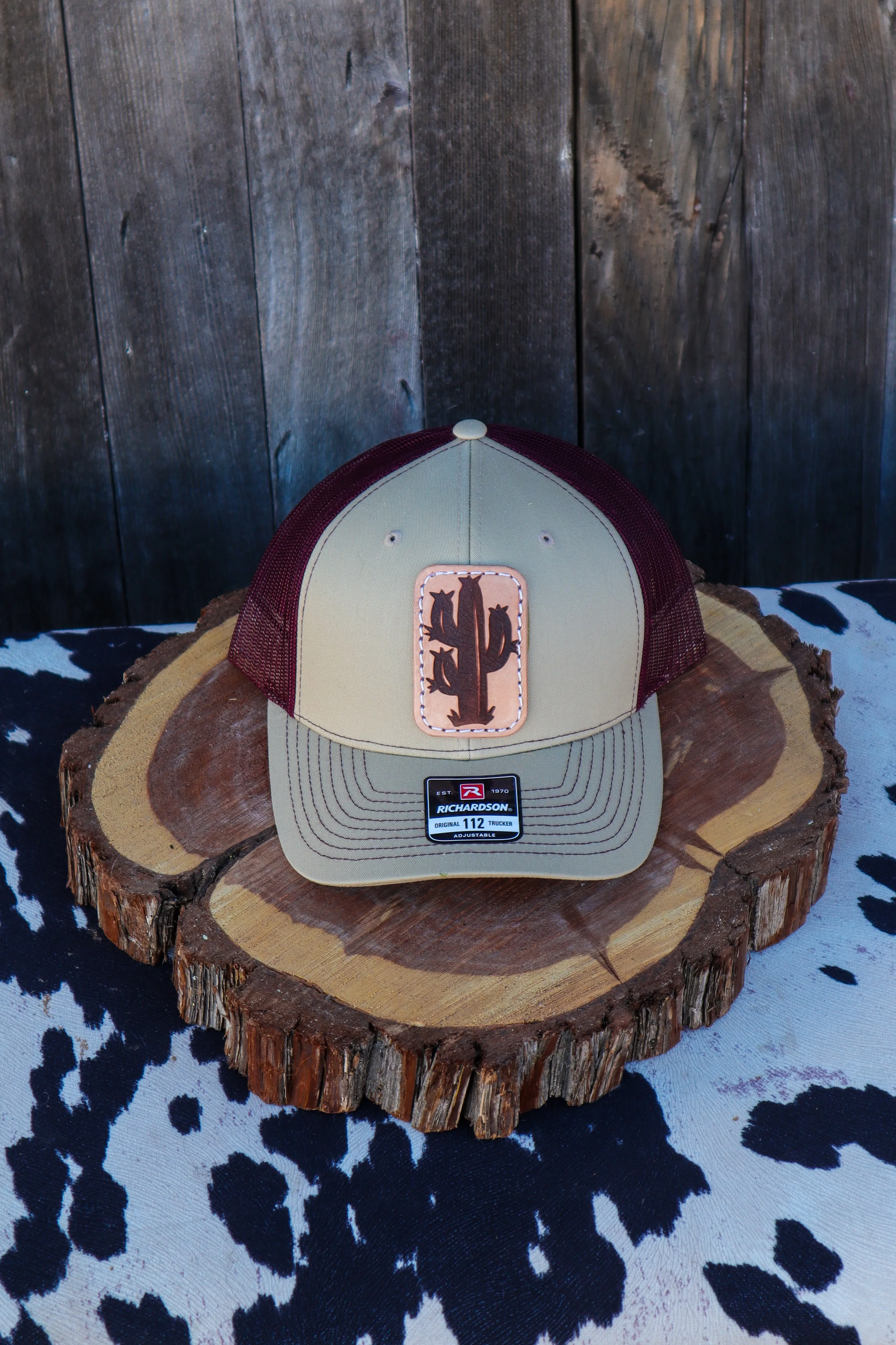 Leather Patched Richardson Caps