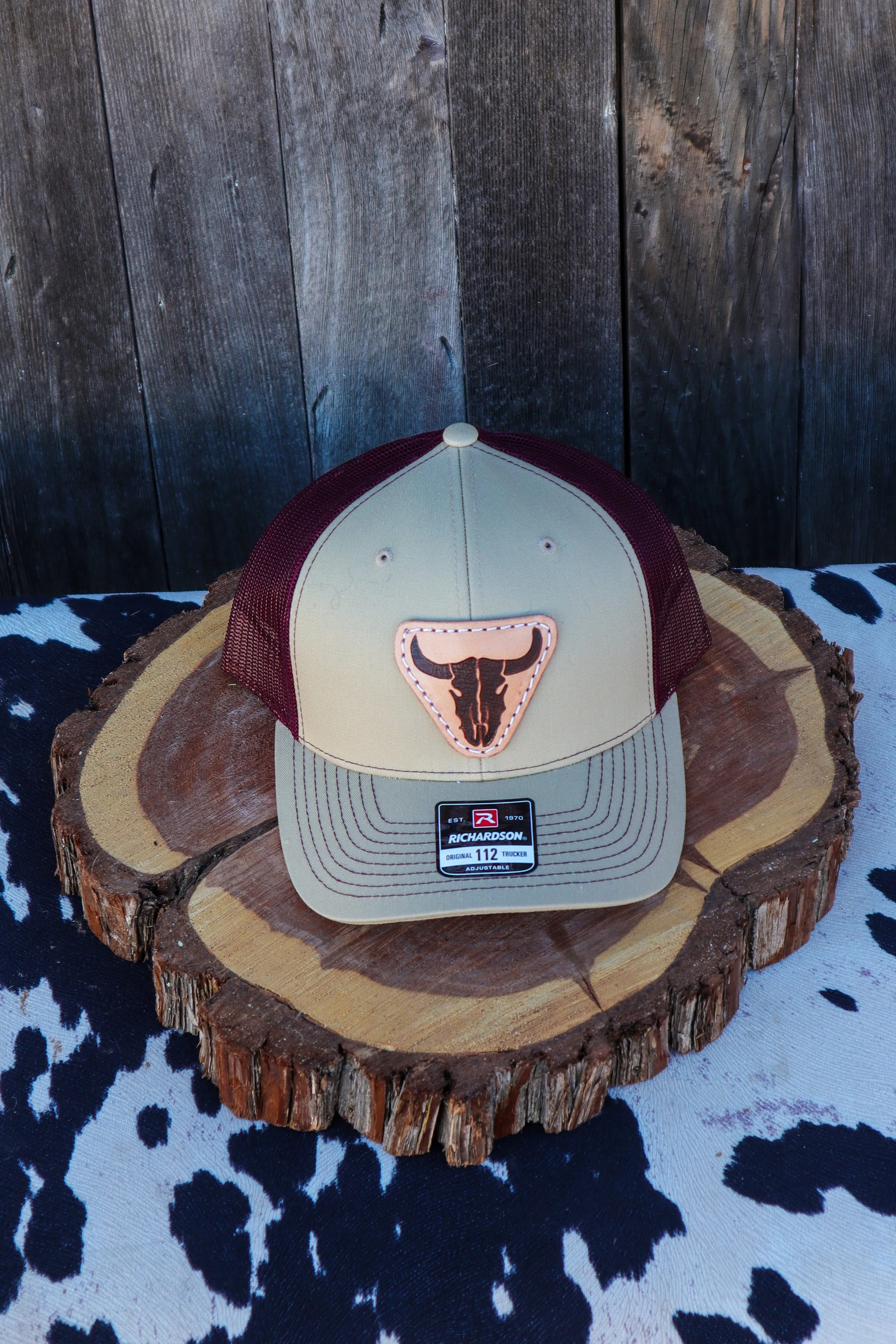 Leather Patched Richardson Caps