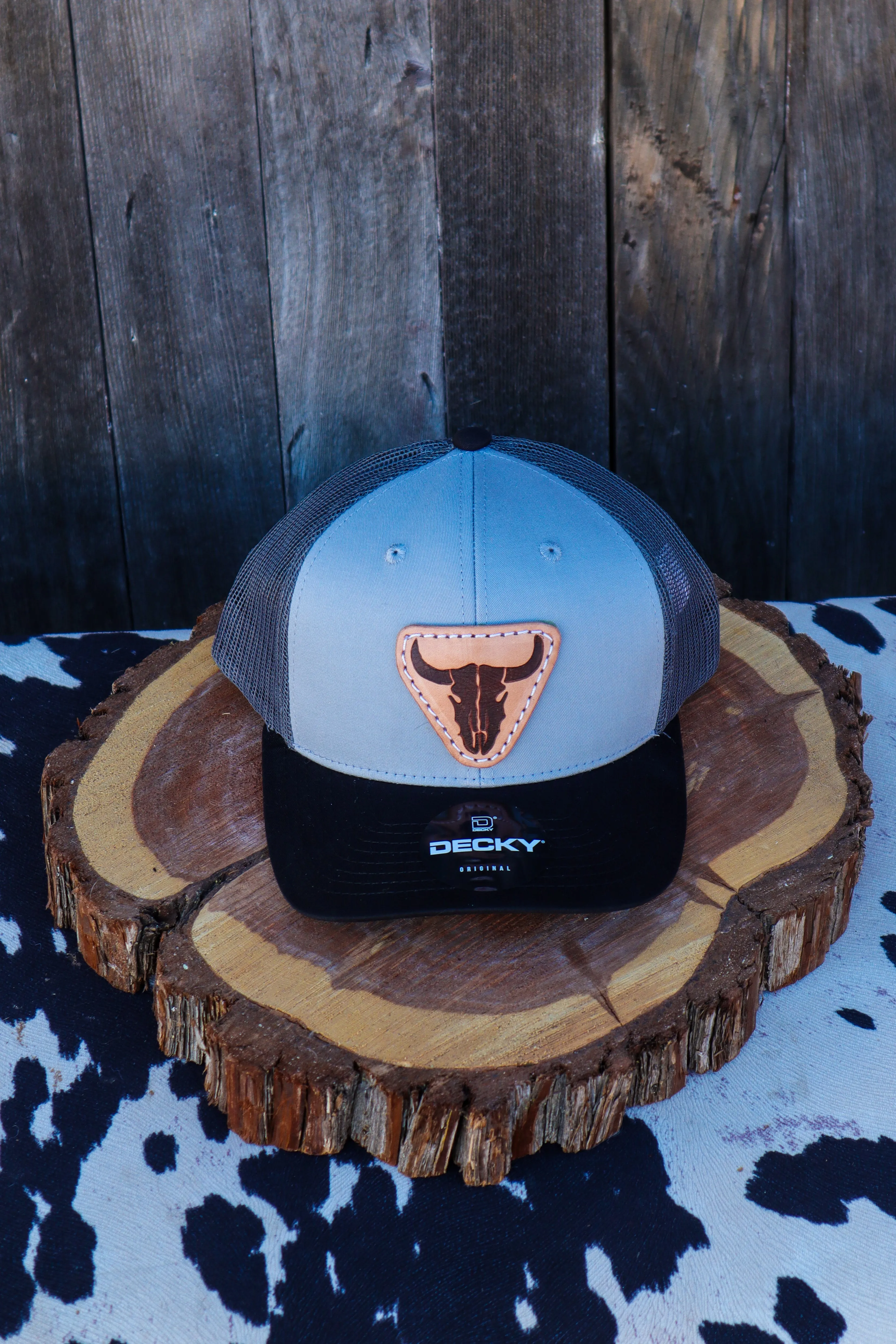 Leather Patched Richardson Caps