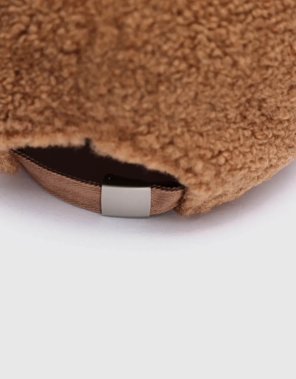 Letter Embroidered Furry Baseball Cap