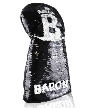 [Limited Edition] Baron Golf Spangle Driver, Wood, Utility Cover made by Finest Calf Leather [Hand-made] - Black