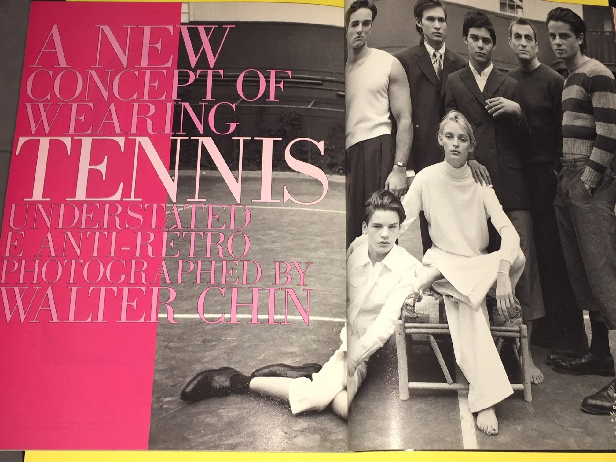 L'UOMO Vogue Magazine February 1996 JOAQUIN PHOENIX Bruce Weber JEFF BURCKLEY