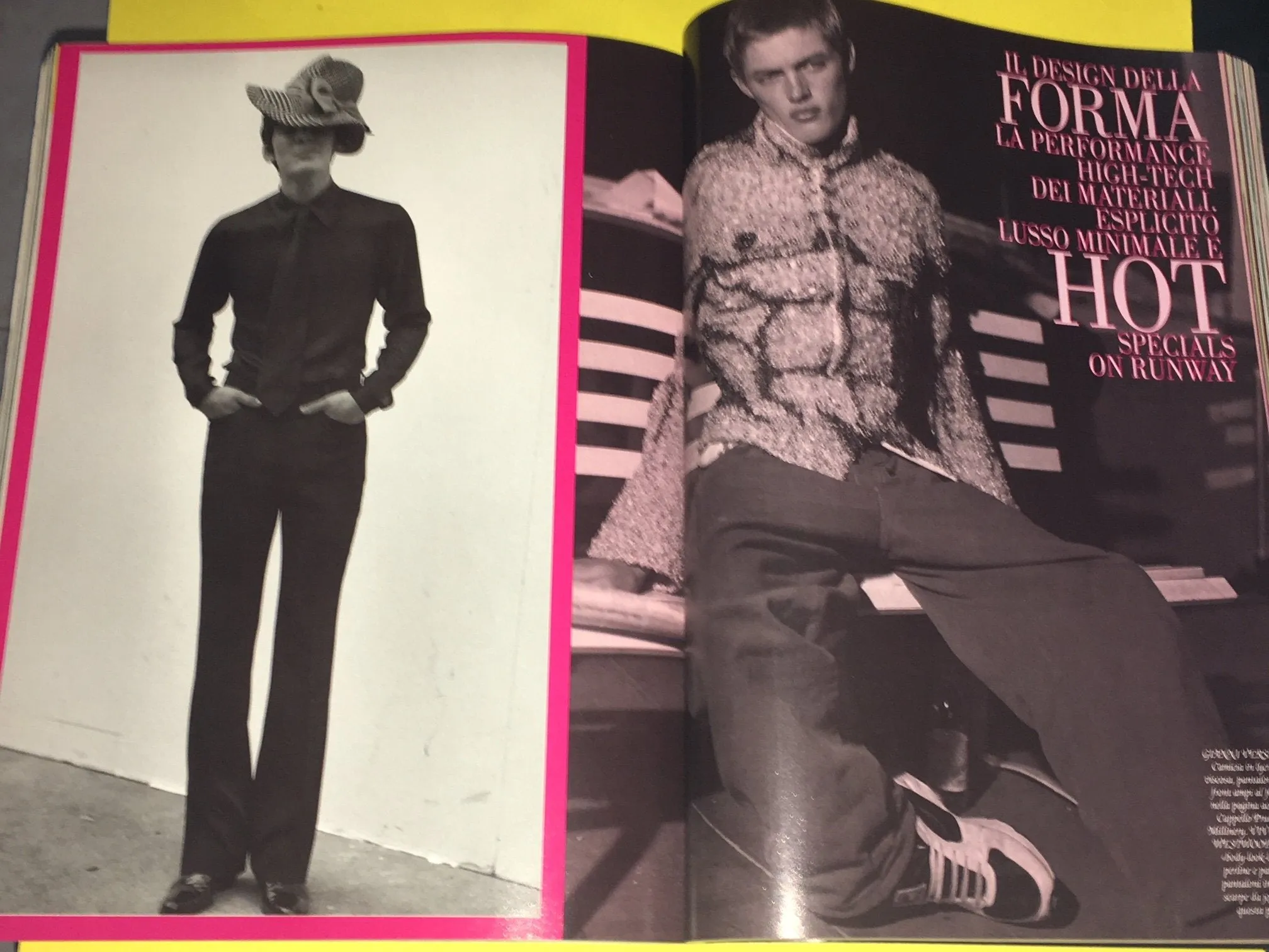 L'UOMO Vogue Magazine February 1996 JOAQUIN PHOENIX Bruce Weber JEFF BURCKLEY