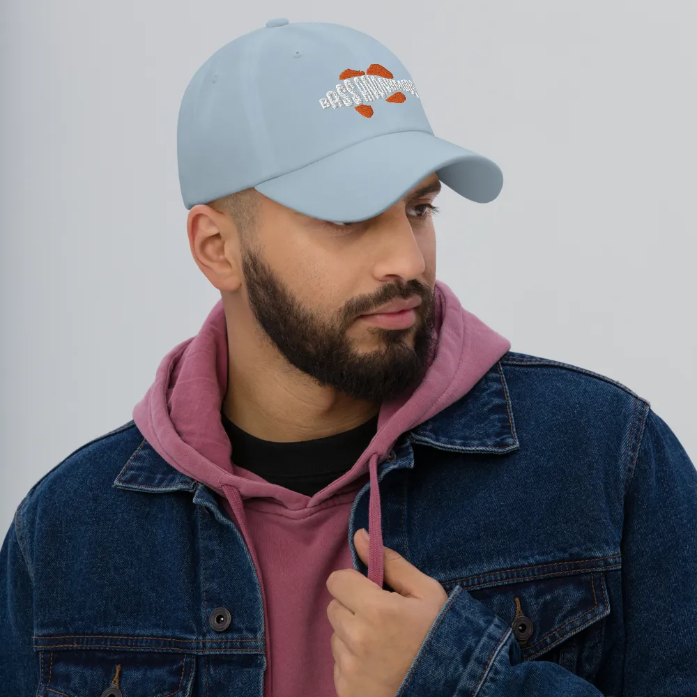 Men's BA Red/White SwimLogo Classic Embroidered Dad Hat