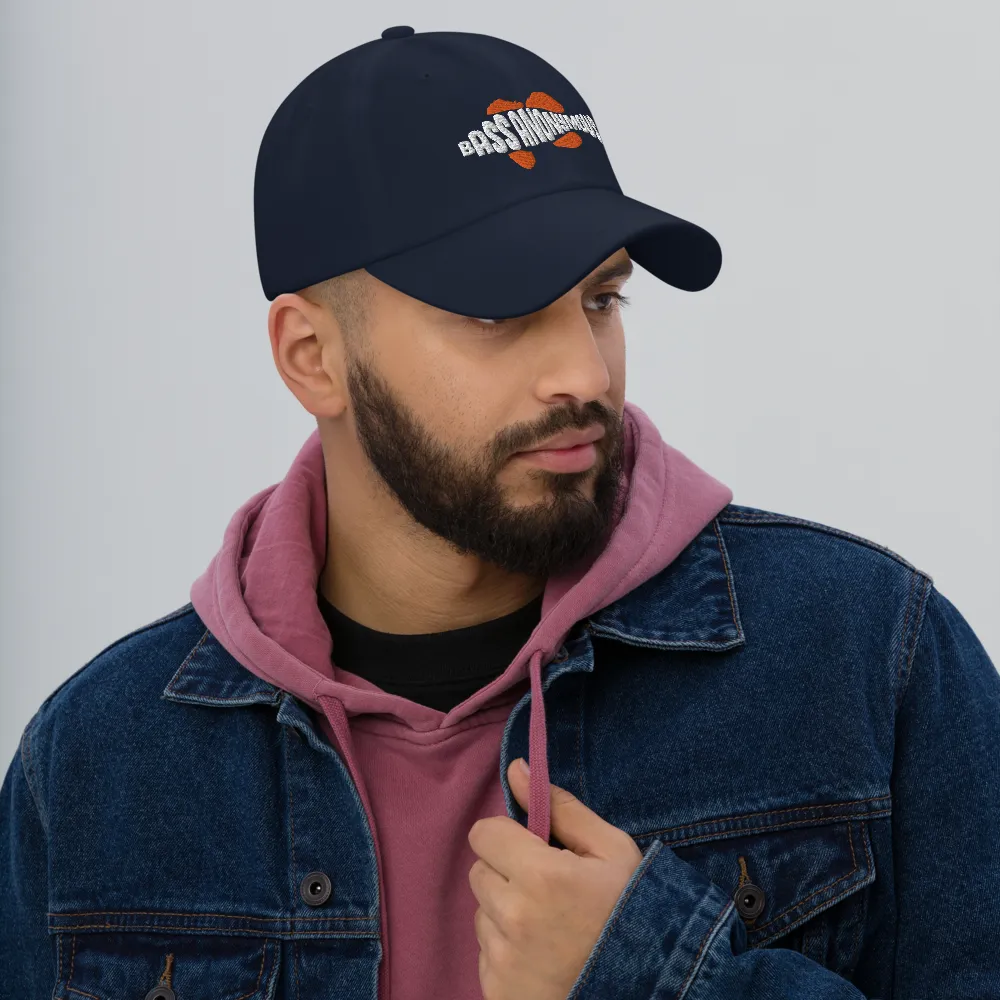 Men's BA Red/White SwimLogo Classic Embroidered Dad Hat