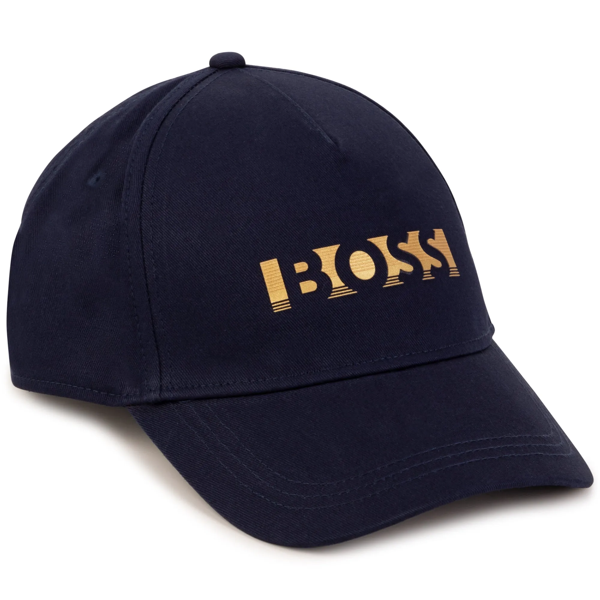 Metallic Logo BOSS Cap - Navy