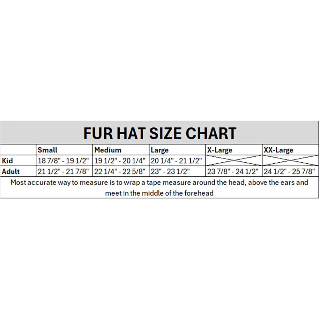 Natural Black Muskrat Russian Hat