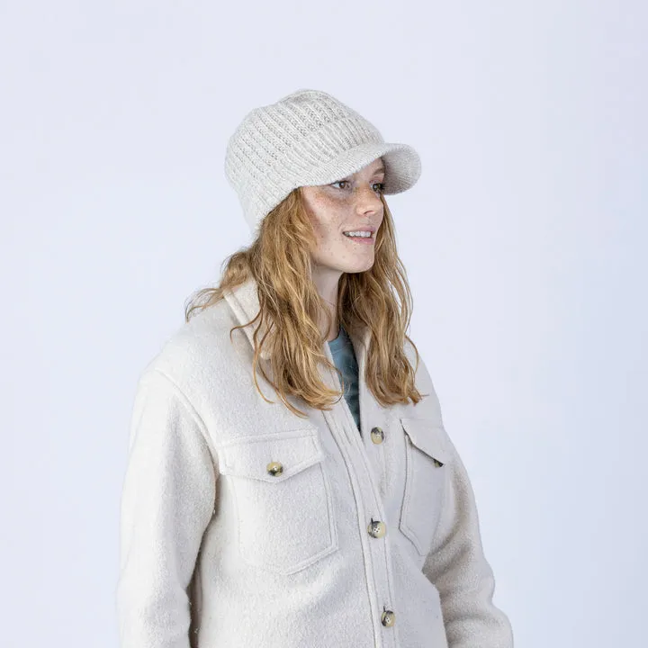 Pistil Viola Knit Brim Beanie in Ivory