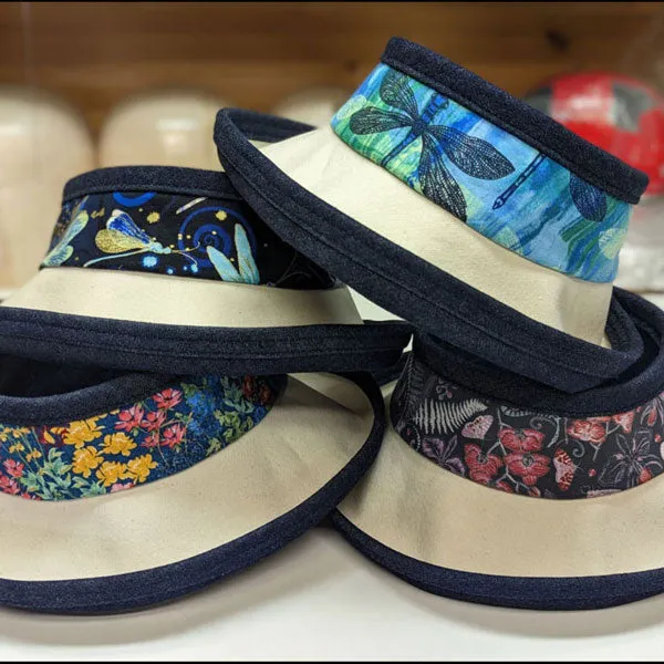 Pop Top Sun Hat, full brim visor style hat, sewing pattern and instructions, digital format