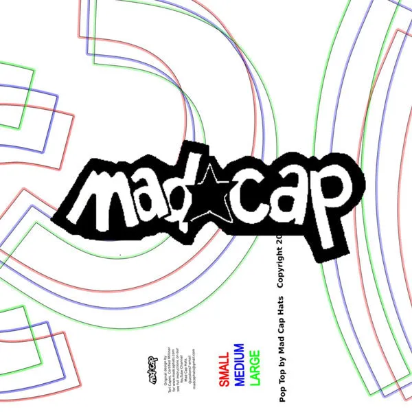 Pop Top Sun Hat, full brim visor style hat, sewing pattern and instructions, digital format