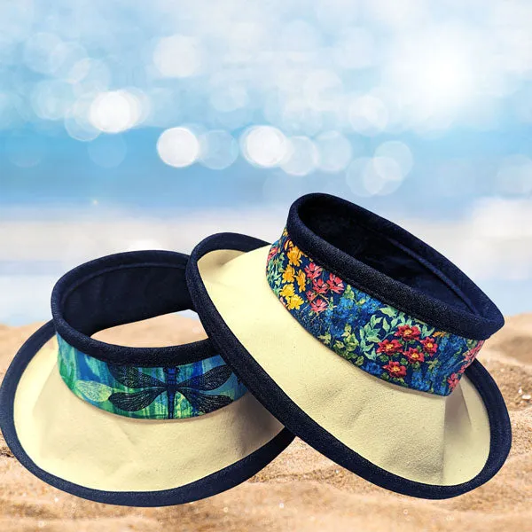 Pop Top Sun Hat, full brim visor style hat, sewing pattern and instructions, digital format