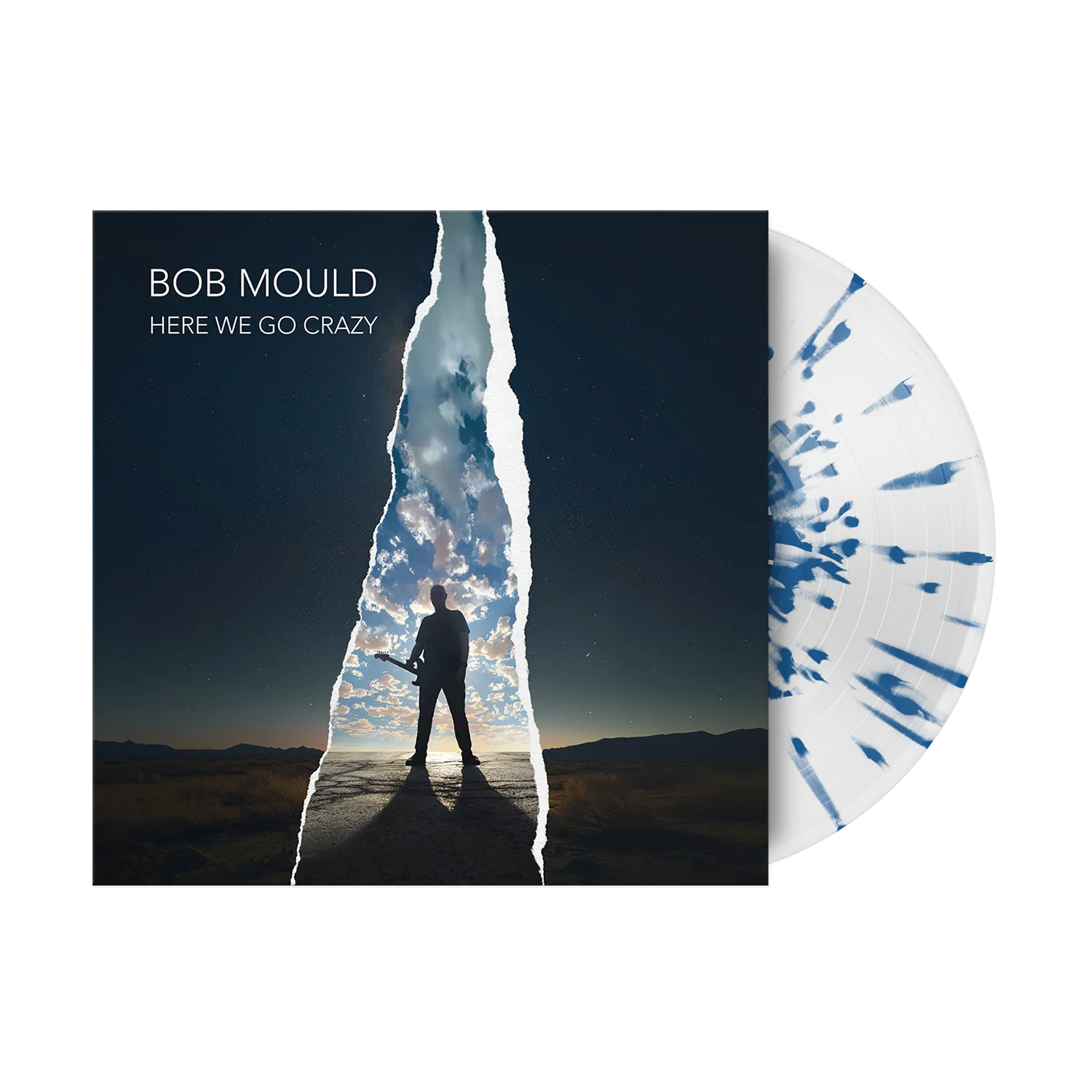 (PRE-ORDER) Here We Go Crazy Limited Edition Clear With Blue Splatter LP   Tape T-Shirt Bundle