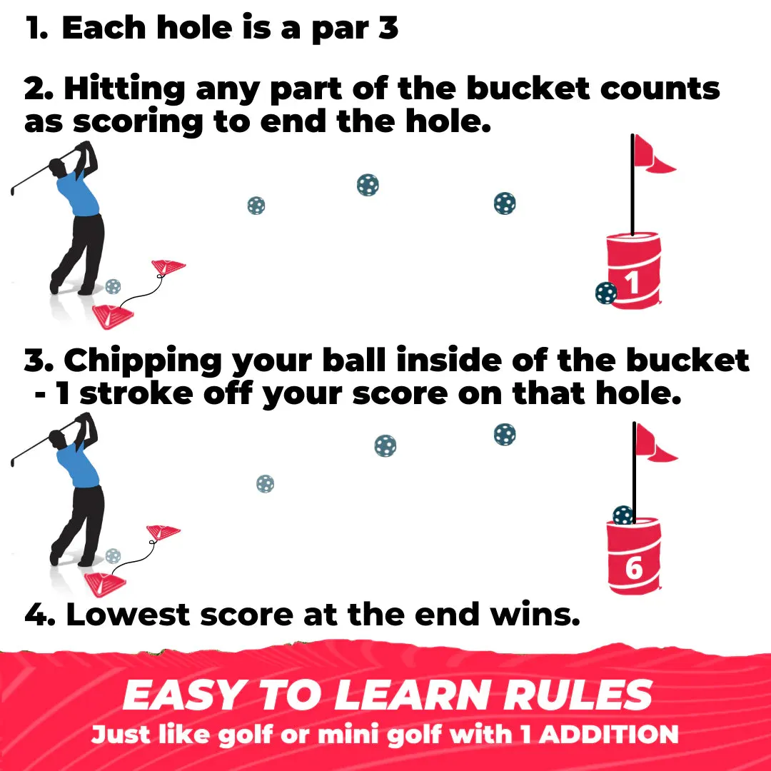 Pro 6 Hole Portable Golf Backyard Game