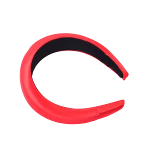 Red Satin Padded Headband
