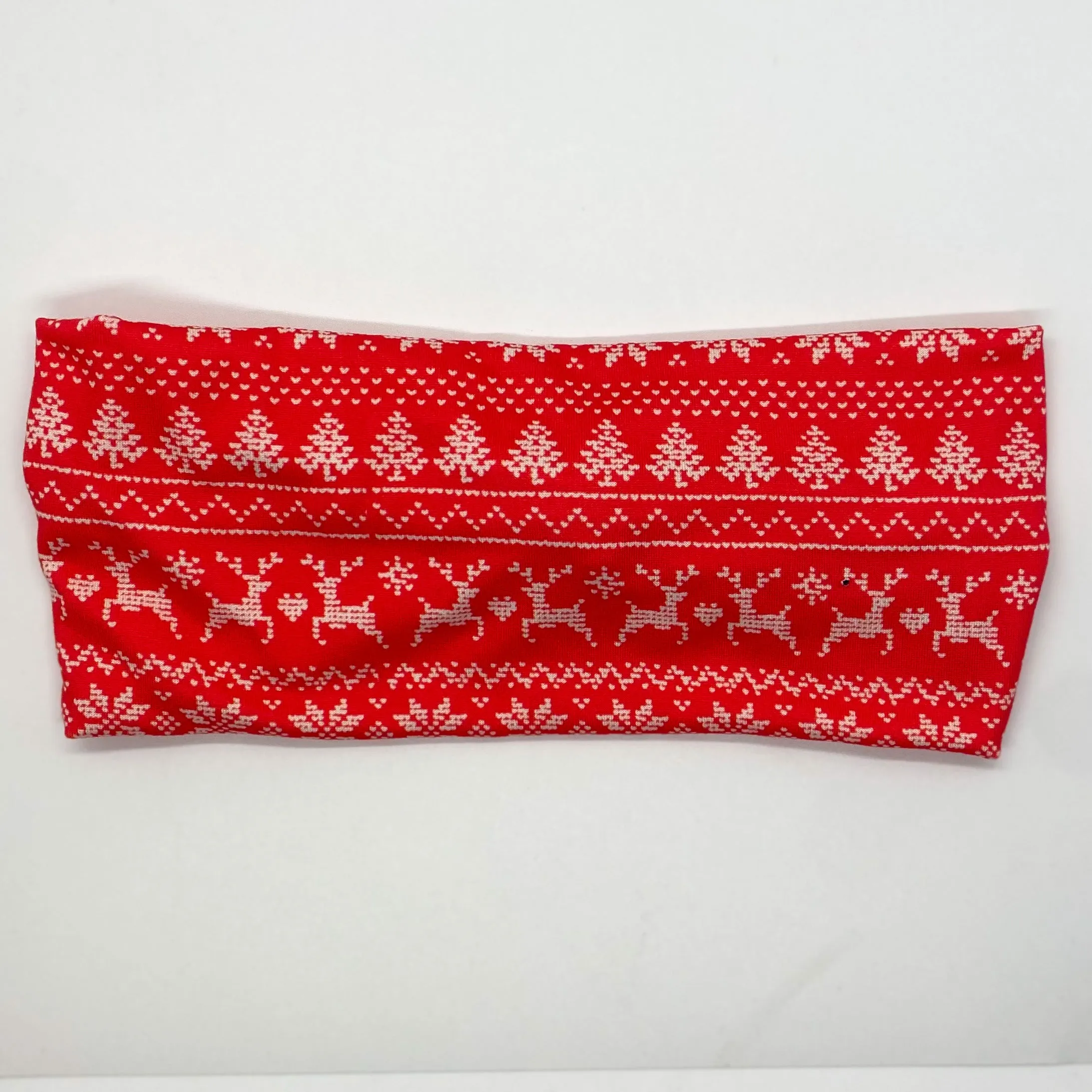 Red Sweater Twist Headband