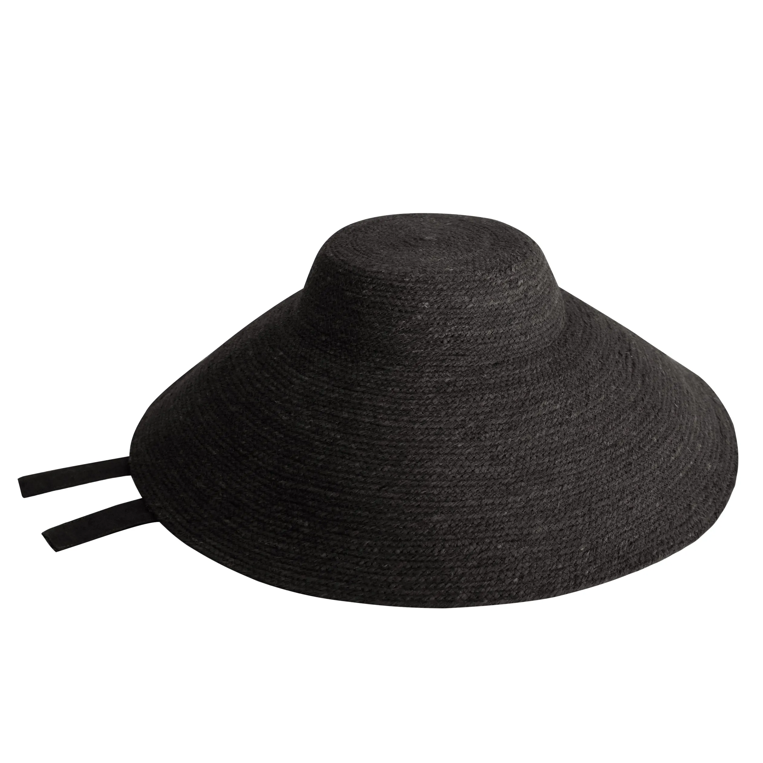 Reign Jute Hat, in Black
