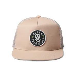 Roark Station Trucker Snapback Hat Dark Khaki
