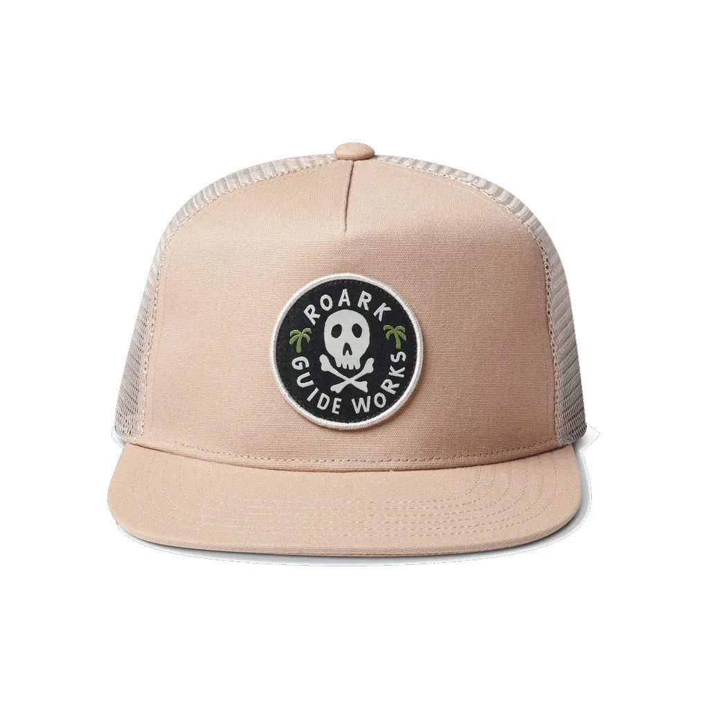 Roark Station Trucker Snapback Hat Dark Khaki