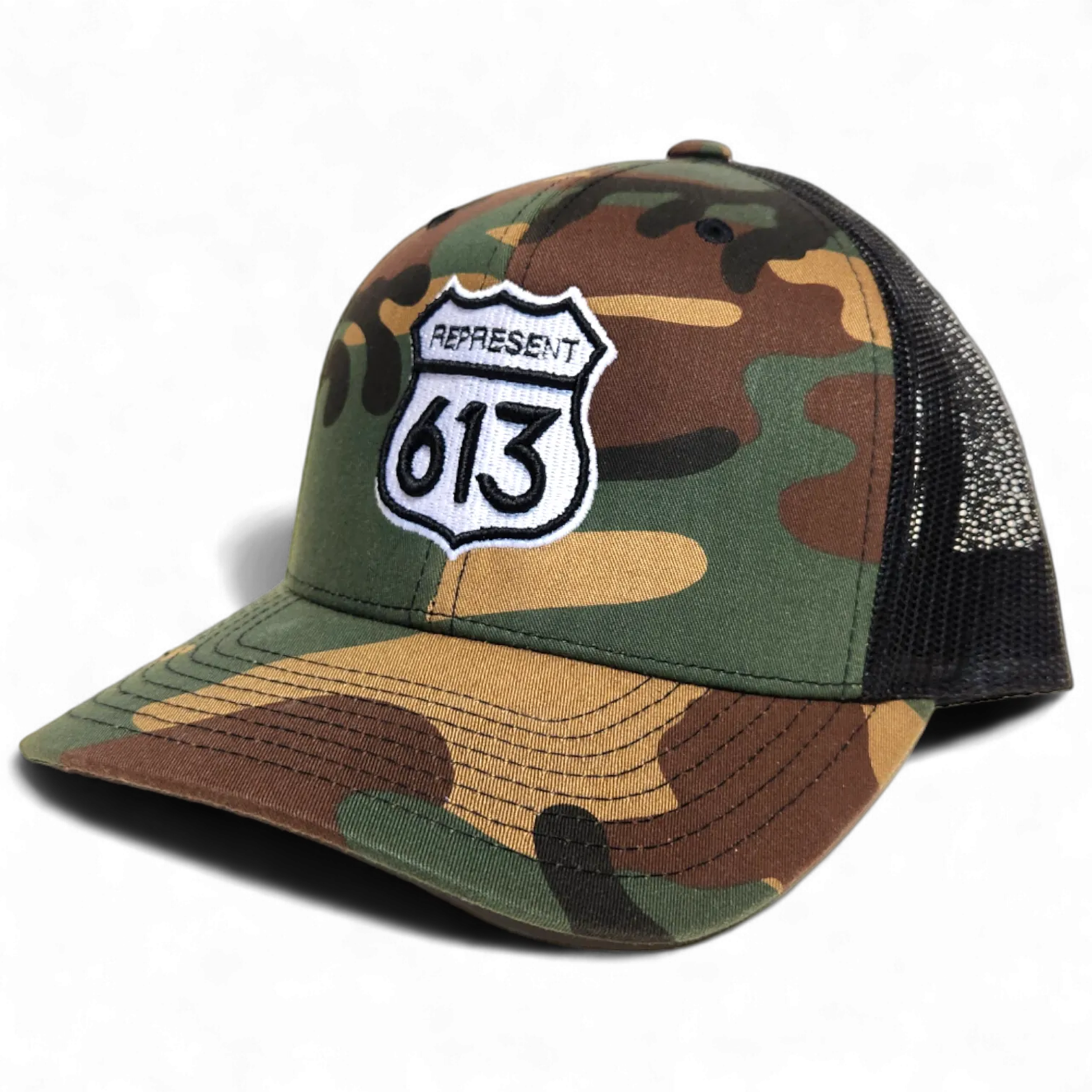 Route 613 Snapback Trucker Camo Black
