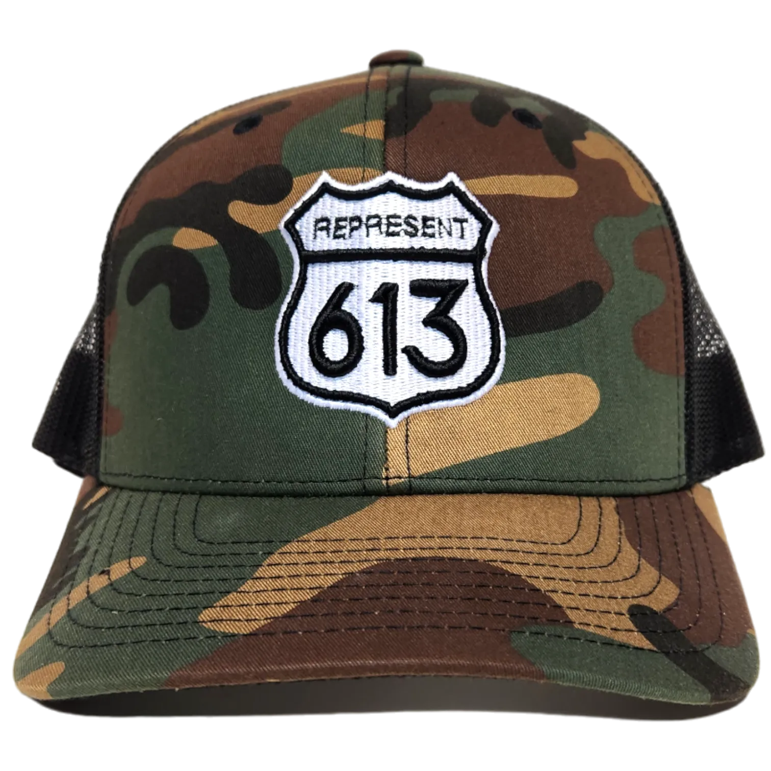 Route 613 Snapback Trucker Camo Black