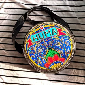 Royal Blue Personalised Round Cross Body Bag